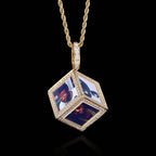 Hip Hop Jewelry Cube Memory Photo Pendant Frame Necklace nowadaysfashion
