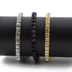 Hip Hop Jewelry Full Rhinestone 5mm Tennis Chain One Row Bracelet nowadaysfashion