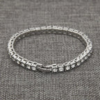 Hip Hop Jewelry Full Rhinestone 5mm Tennis Chain One Row Bracelet nowadaysfashion