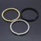 Hip Hop Jewelry Full Rhinestone 5mm Tennis Chain One Row Bracelet nowadaysfashion