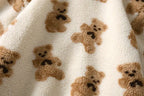 Hip Hop Men Women Fashion Bear Print Full Zip Hooded Coat Tops Outwear nowadaysfashion