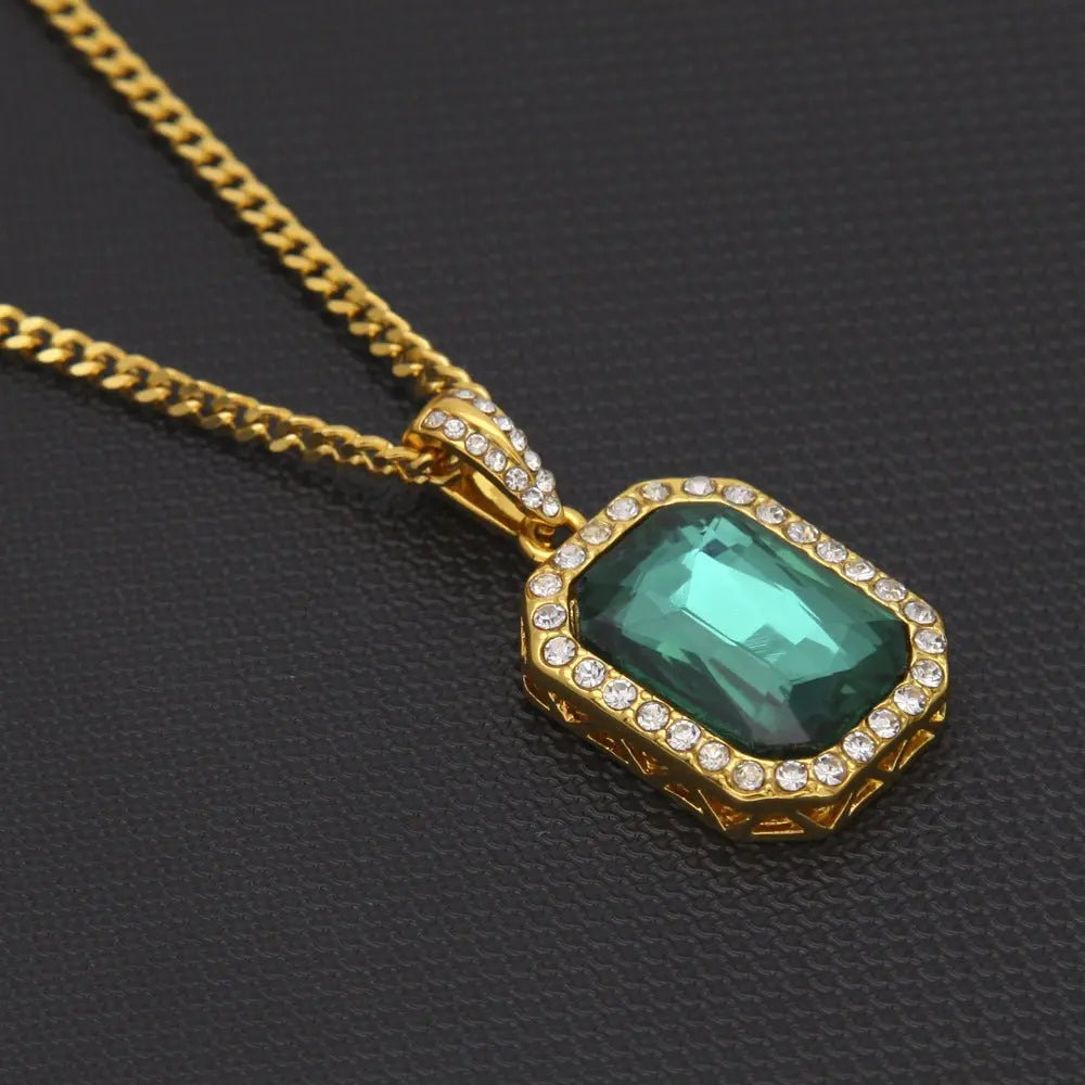 Hip-Hop Mini Diamond Pendant Necklace - Blade & Thread