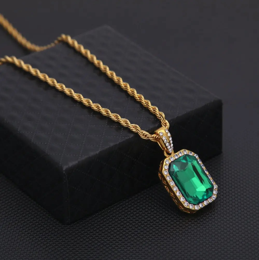 Hip-Hop Mini Diamond Pendant Necklace - Blade & Thread