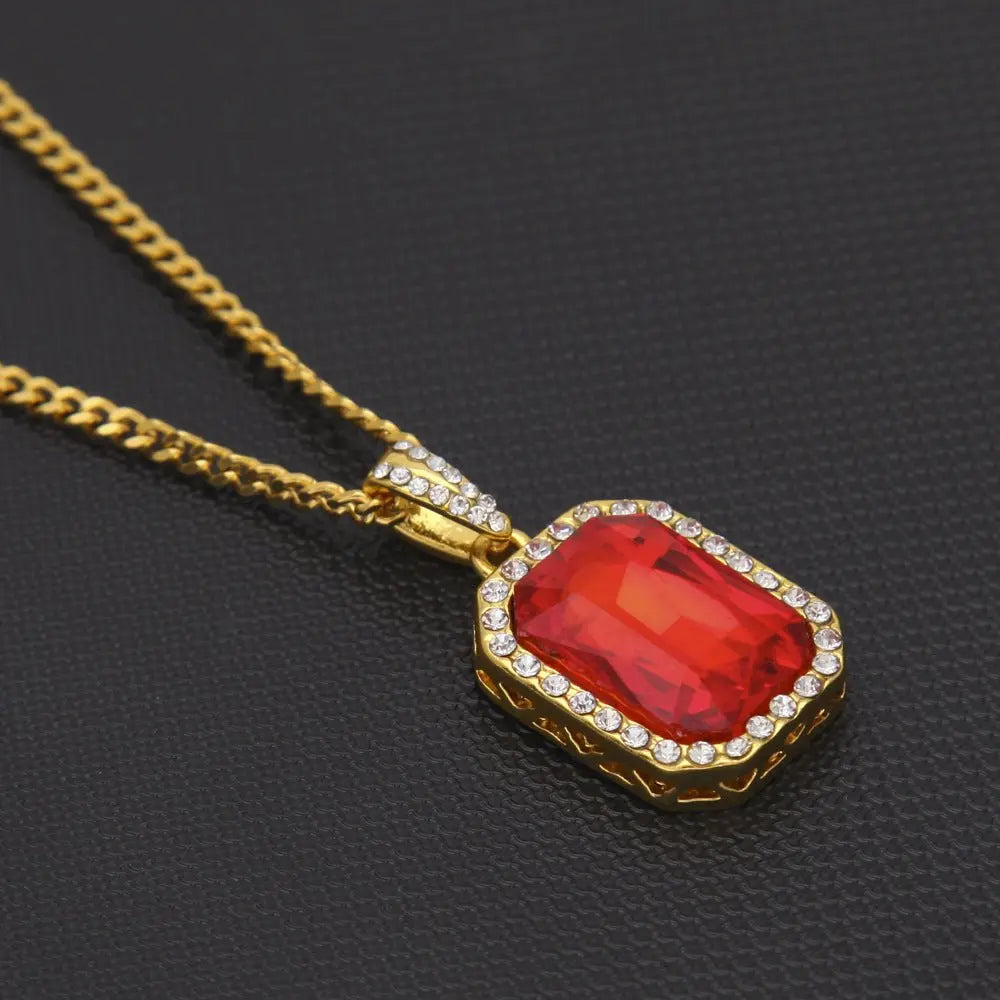 Hip-Hop Mini Diamond Pendant Necklace - Blade & Thread