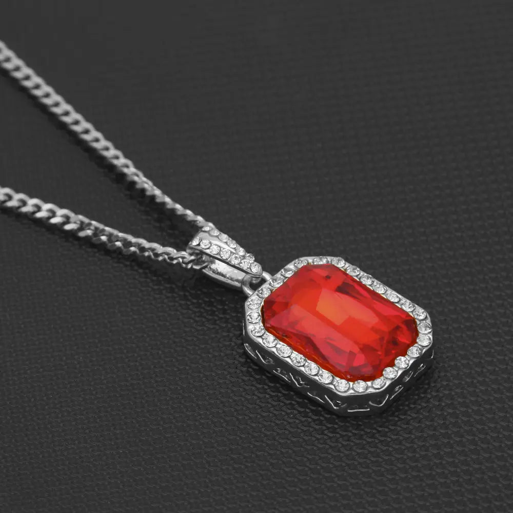 Hip-Hop Mini Diamond Pendant Necklace - Blade & Thread