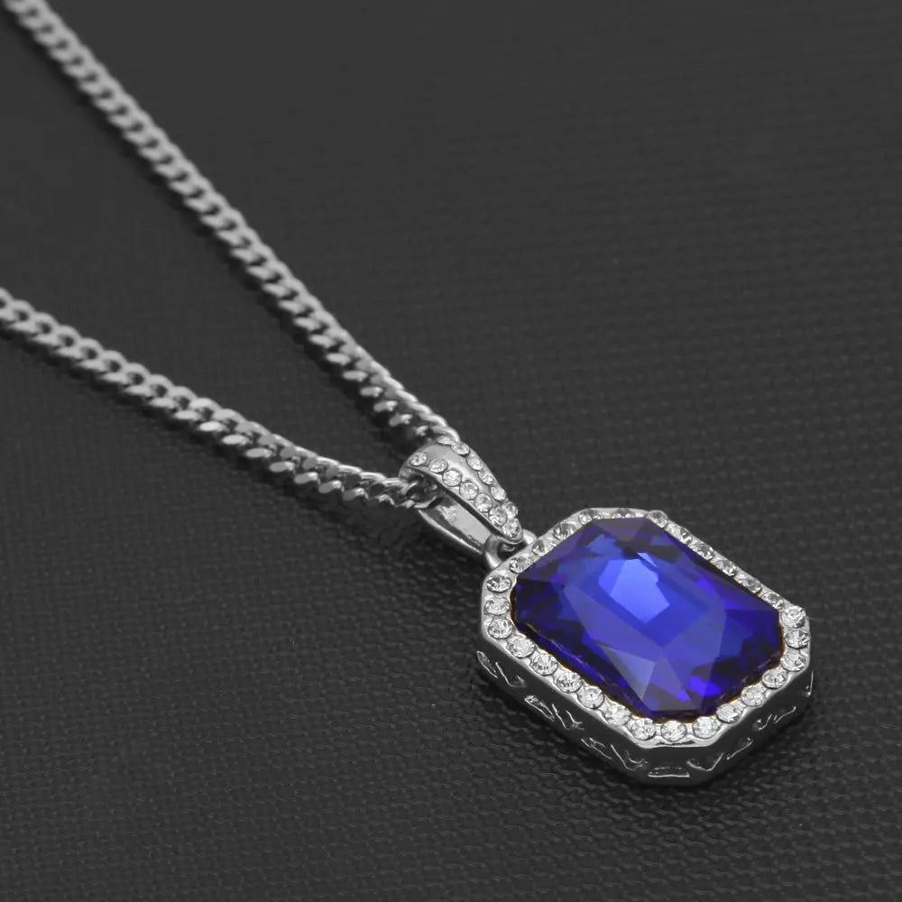 Hip-Hop Mini Diamond Pendant Necklace - Blade & Thread