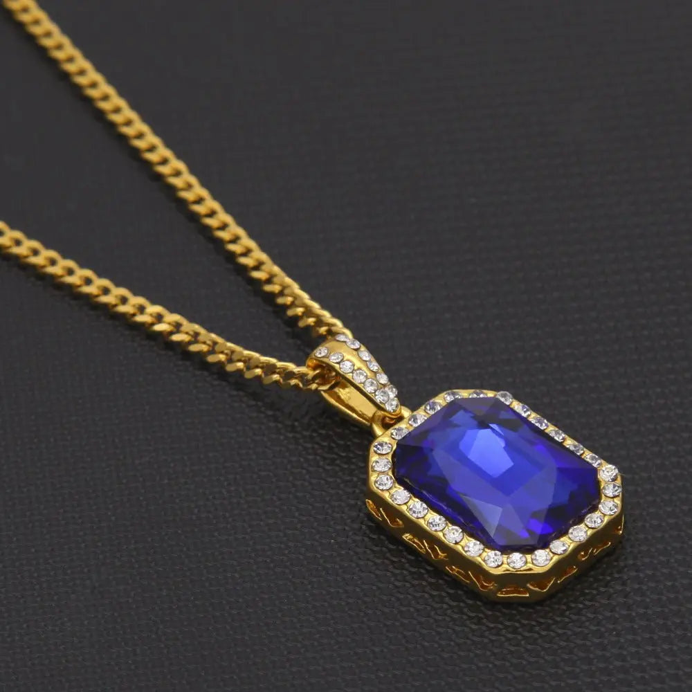Hip-Hop Mini Diamond Pendant Necklace - Blade & Thread