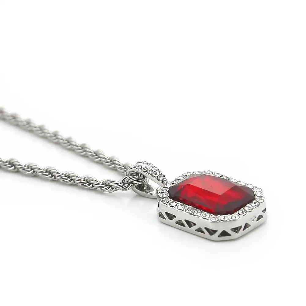 Hip-Hop Mini Diamond Pendant Necklace - Blade & Thread