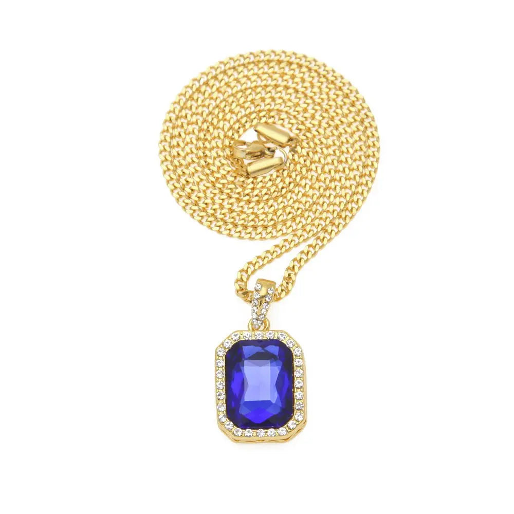 Hip-Hop Mini Diamond Pendant Necklace - Blade & Thread