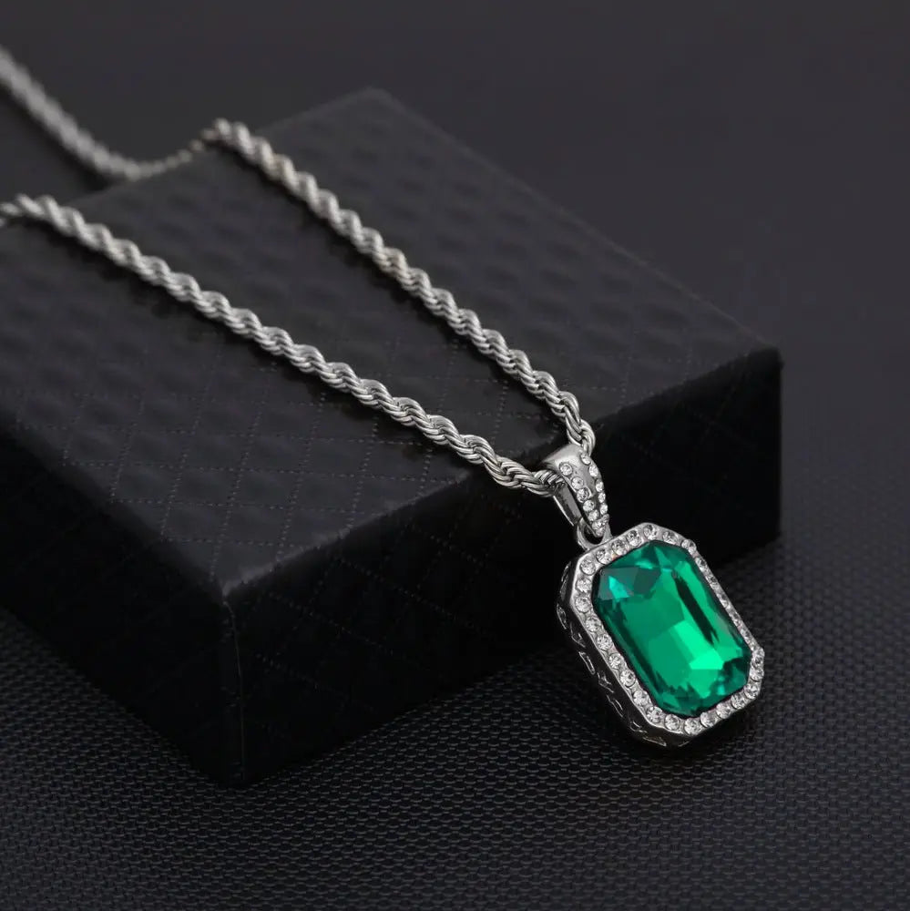 Hip-Hop Mini Diamond Pendant Necklace nowadaysfashion