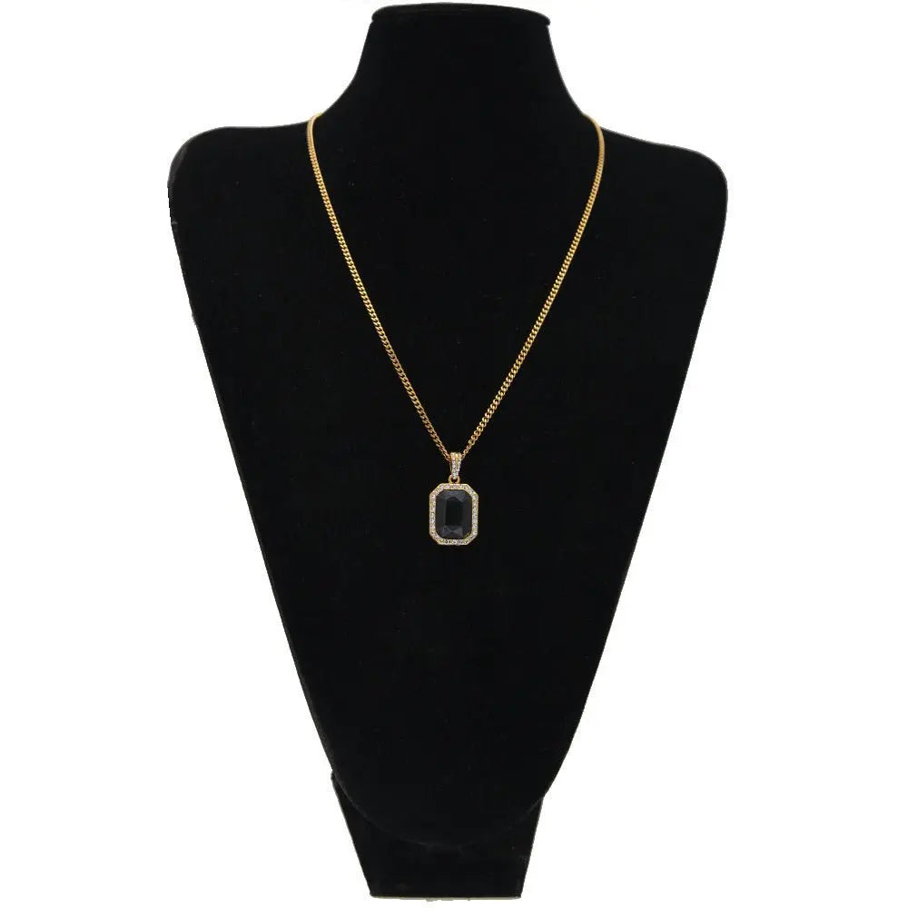 Hip-Hop Mini Diamond Pendant Necklace - Blade & Thread