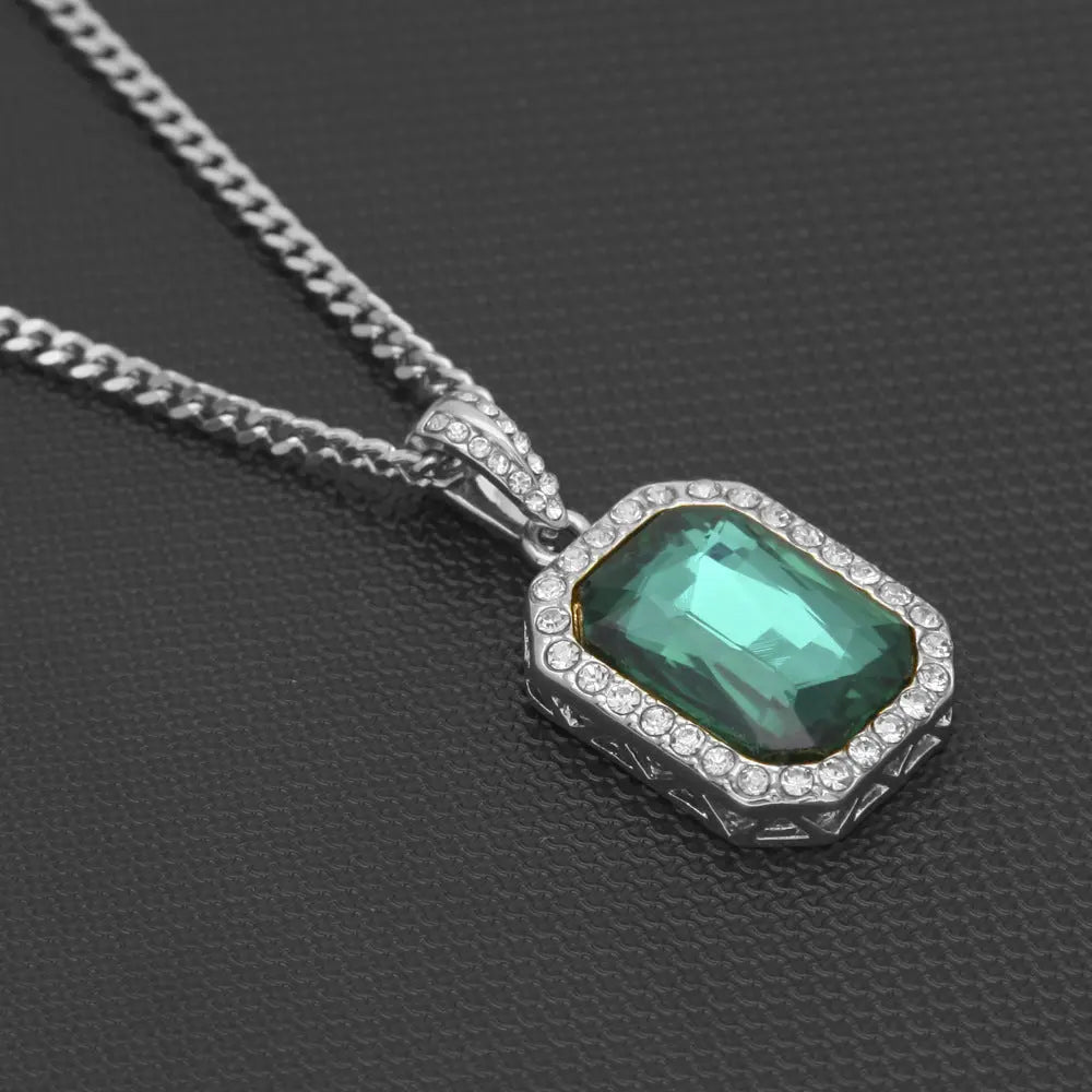 Hip-Hop Mini Diamond Pendant Necklace nowadaysfashion
