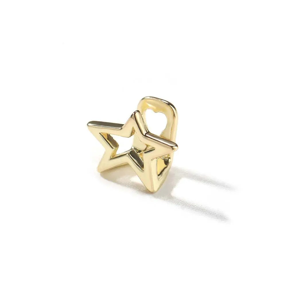 Hip-hop niche design hollow five-pointed star braces - Blade & Thread