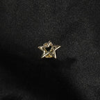 Hip-hop niche design hollow five-pointed star braces nowadaysfashion