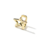 Hip-hop niche design hollow five-pointed star braces nowadaysfashion