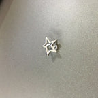 Hip-hop niche design hollow five-pointed star braces nowadaysfashion