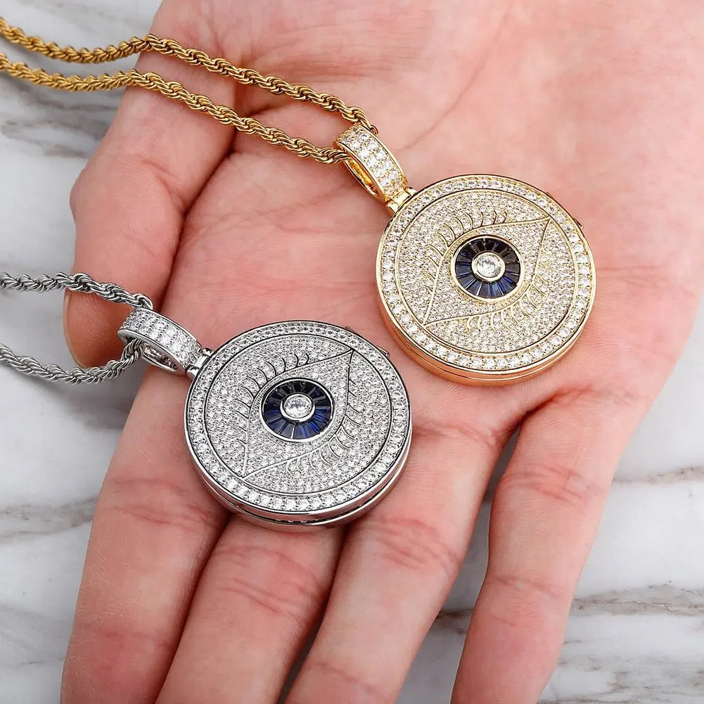 Hip Hop Photo Pendant Necklace Iced Out CZ Pendant Personalised Fashion Jewelry - Blade & Thread