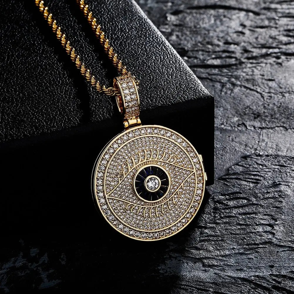 Hip Hop Photo Pendant Necklace Iced Out CZ Pendant Personalised Fashion Jewelry - Blade & Thread