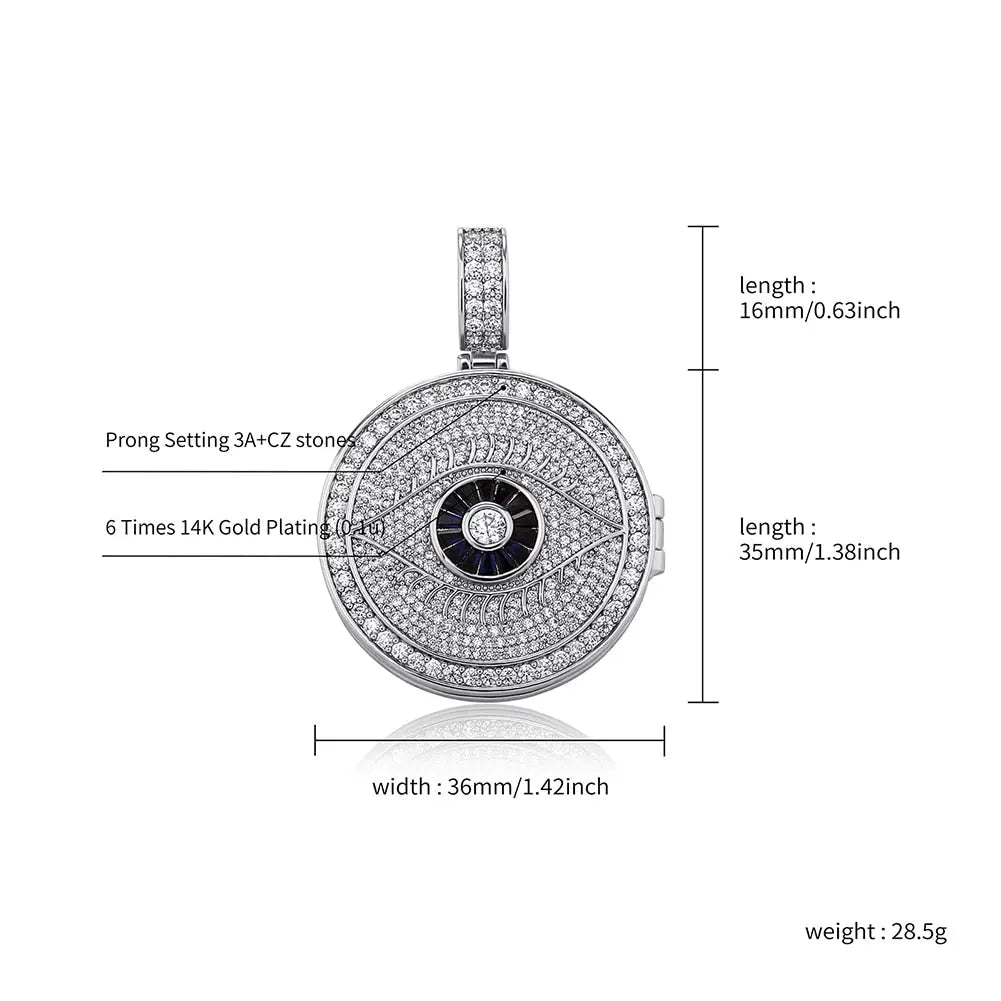 Hip Hop Photo Pendant Necklace Iced Out CZ Pendant Personalised Fashion Jewelry - Blade & Thread