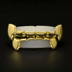 Hip-hop polished braces with gold electroplating nowadaysfashion