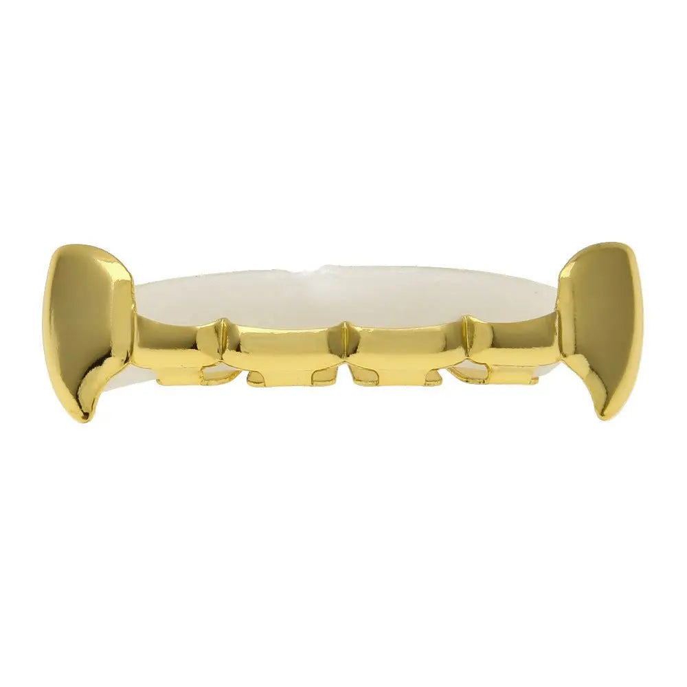 Hip-hop polished braces with gold electroplating nowadaysfashion