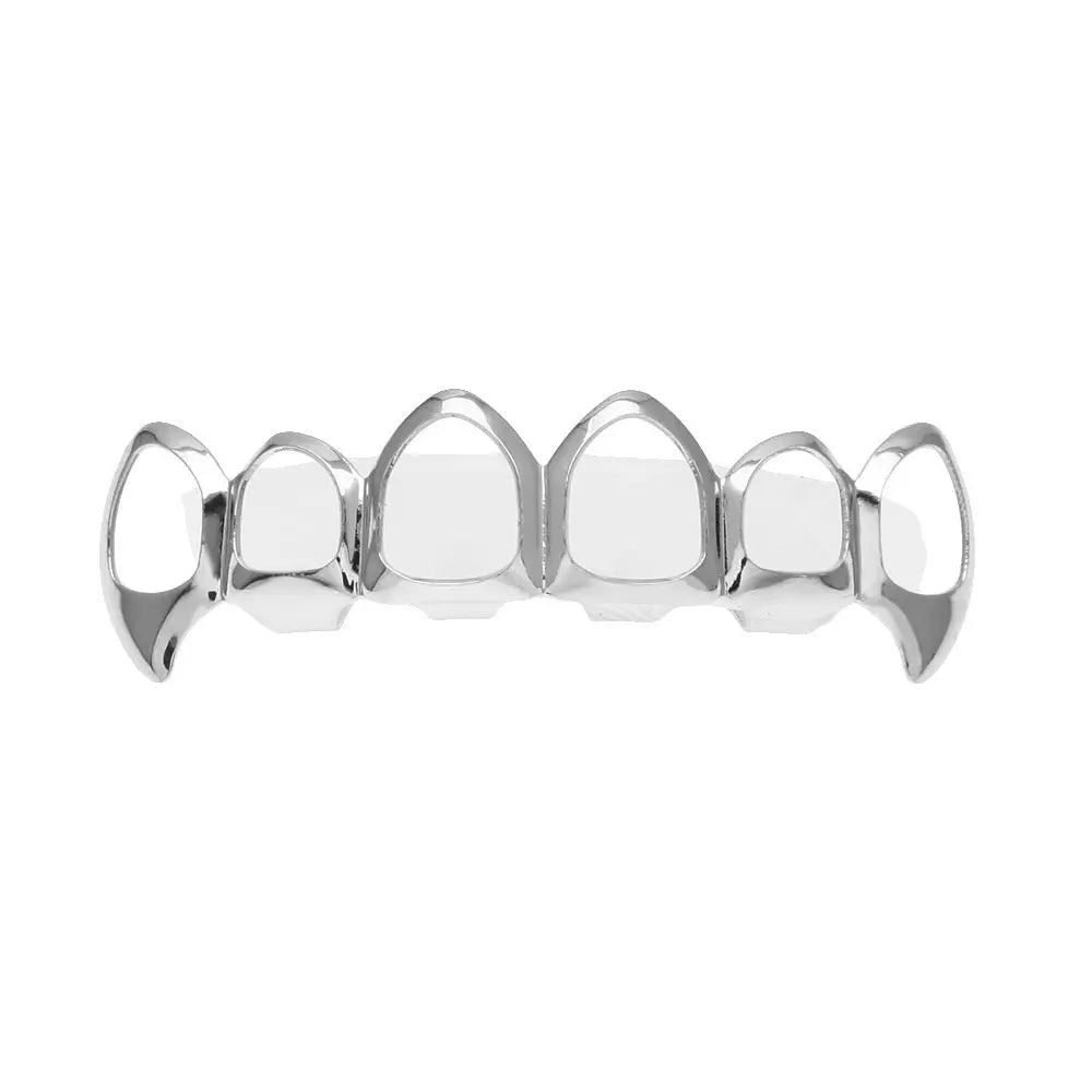 Hip-hop polished braces with gold electroplating nowadaysfashion