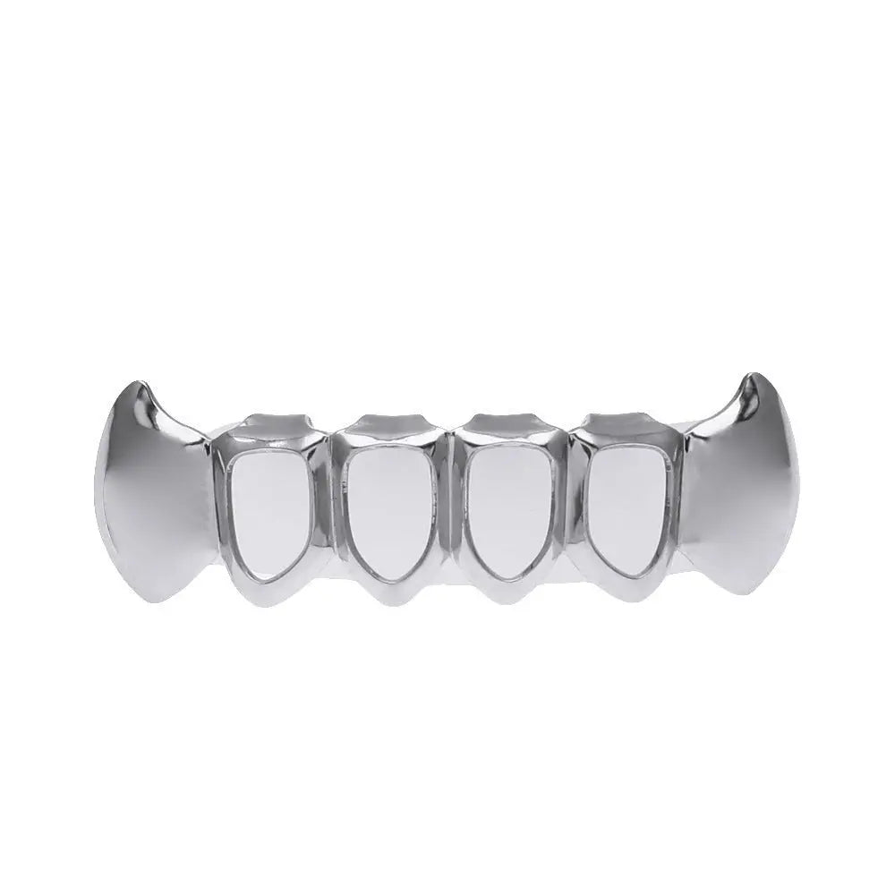 Hip-hop polished braces with gold electroplating - Blade & Thread