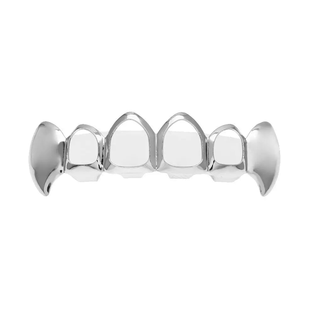 Hip-hop polished braces with gold electroplating - Blade & Thread