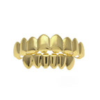 Hip-hop polished braces with gold electroplating nowadaysfashion