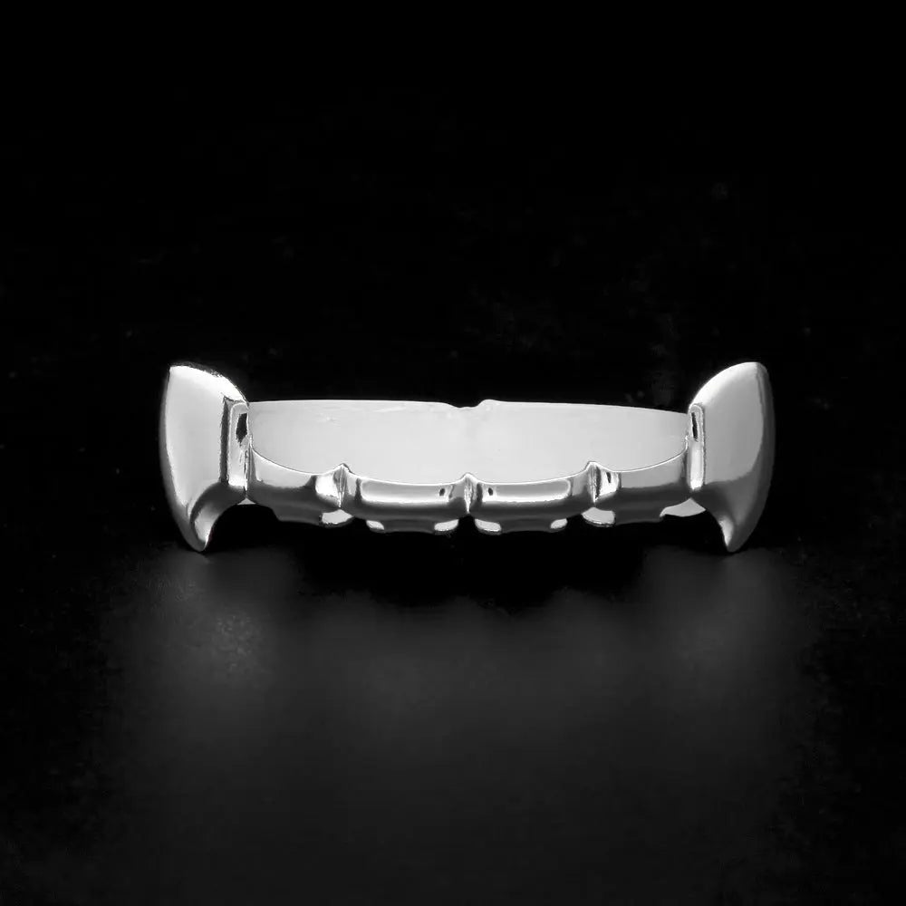 Hip-hop polished braces with gold electroplating nowadaysfashion