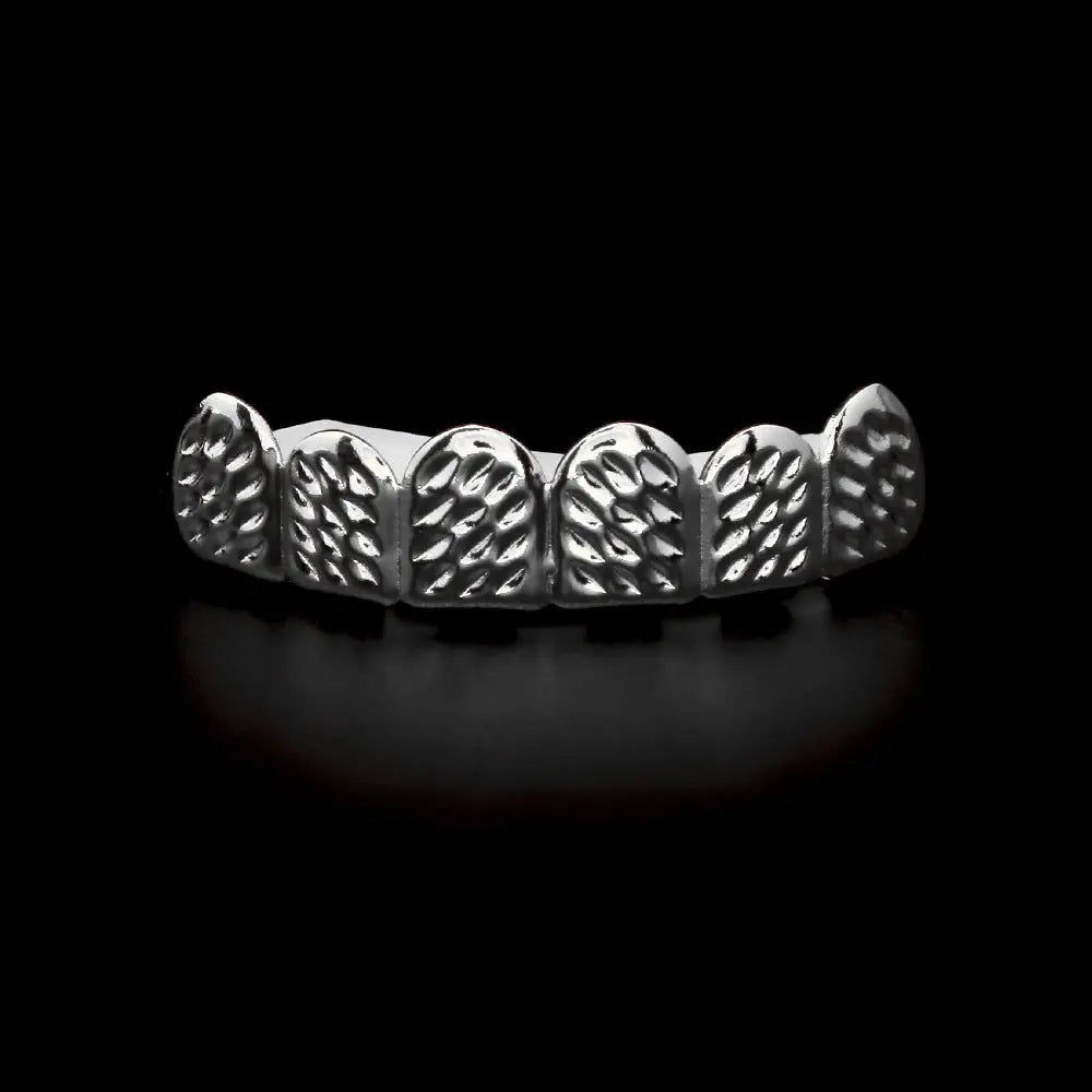 Hip-hop polished braces with gold electroplating - Blade & Thread