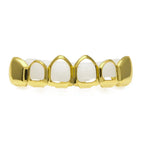 Hip-hop polished braces with gold electroplating nowadaysfashion