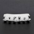 Hip-hop polished braces with gold electroplating nowadaysfashion