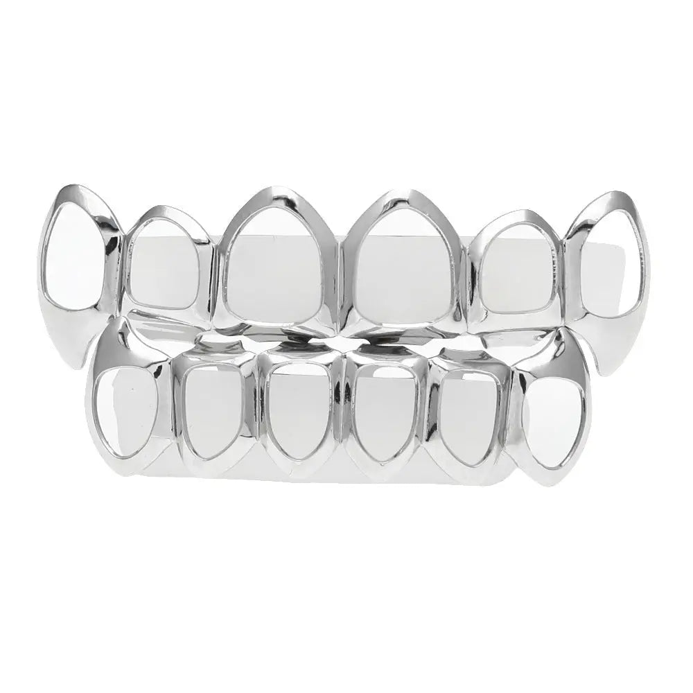 Hip-hop polished braces with gold electroplating nowadaysfashion