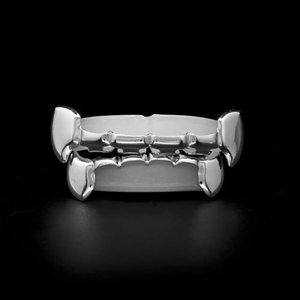 Hip-hop polished braces with gold electroplating - Blade & Thread