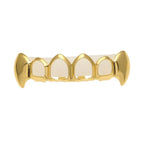 Hip-hop polished braces with gold electroplating nowadaysfashion