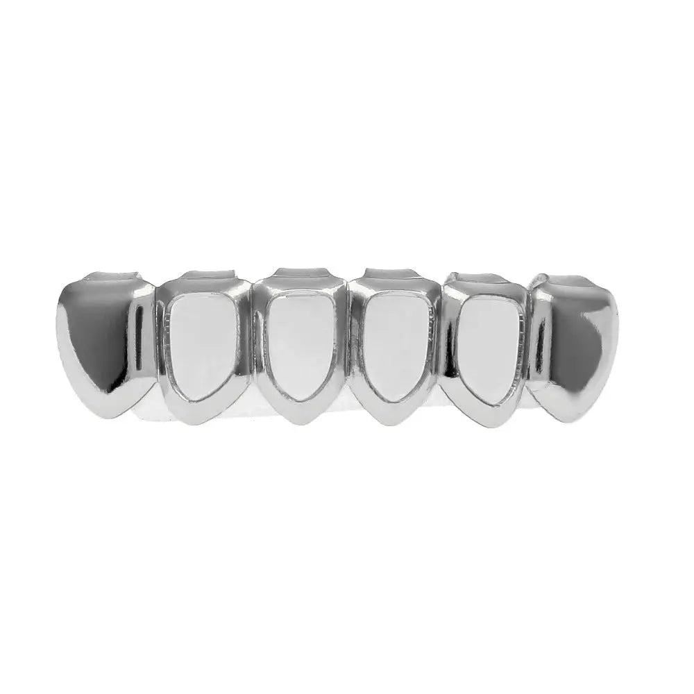 Hip-hop polished braces with gold electroplating - Blade & Thread