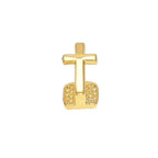 Hip-hop polished braces with gold electroplating nowadaysfashion
