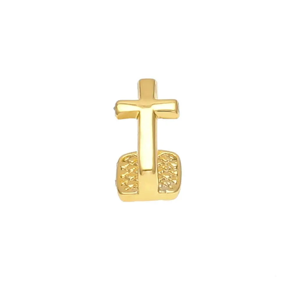 Hip-hop polished braces with gold electroplating - Blade & Thread
