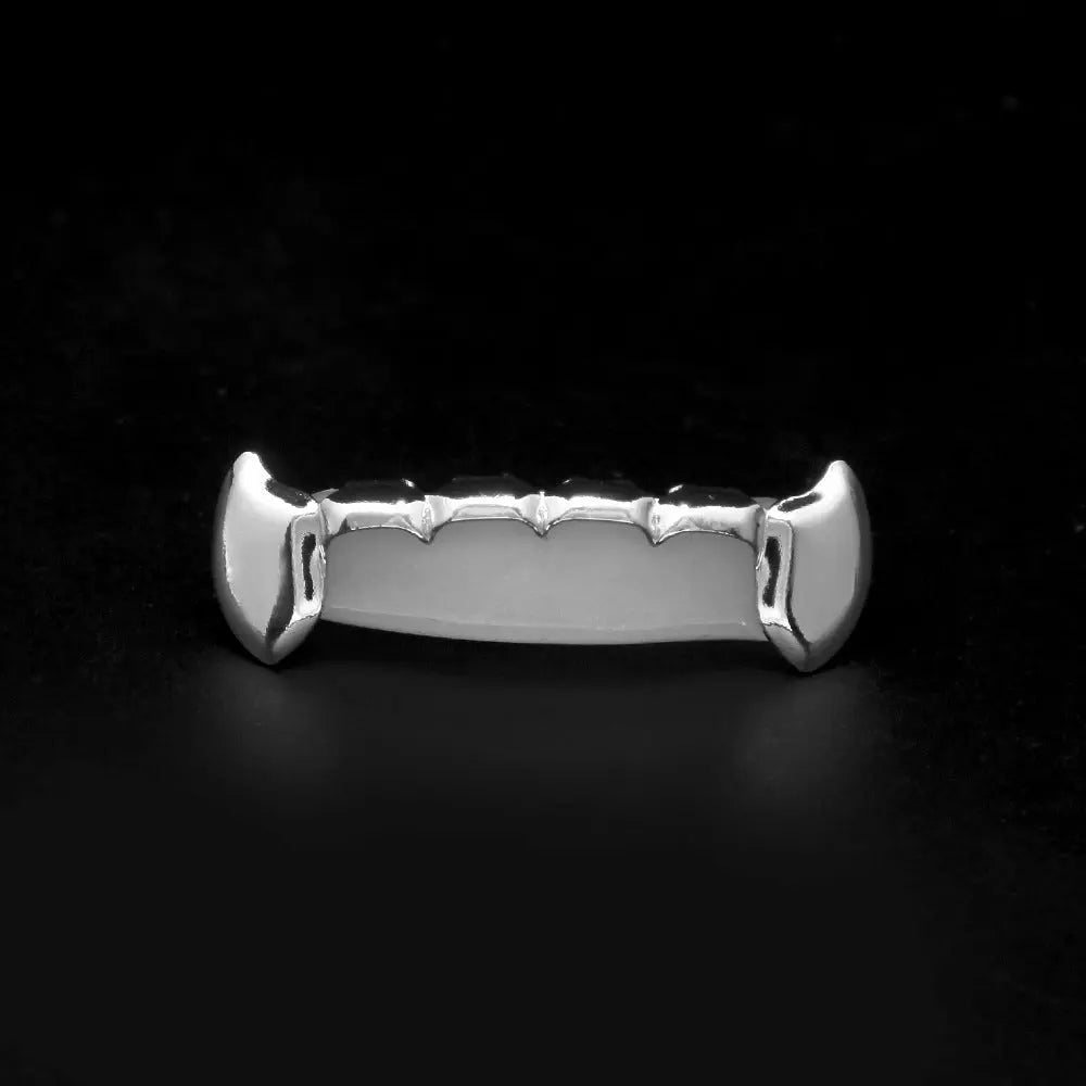 Hip-hop polished braces with gold electroplating - Blade & Thread