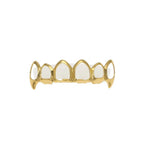 Hip-hop polished braces with gold electroplating nowadaysfashion