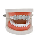 Hip-hop polished braces with gold electroplating nowadaysfashion