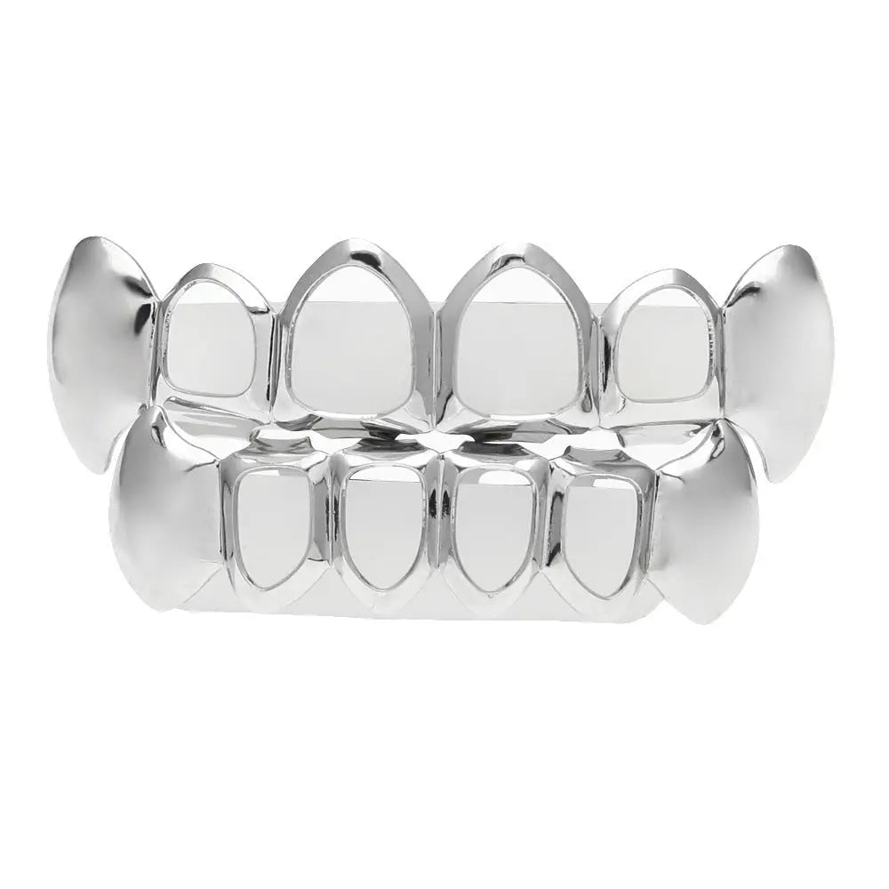 Hip-hop polished braces with gold electroplating - Blade & Thread