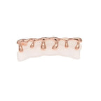 Hip-hop polished braces with gold electroplating nowadaysfashion