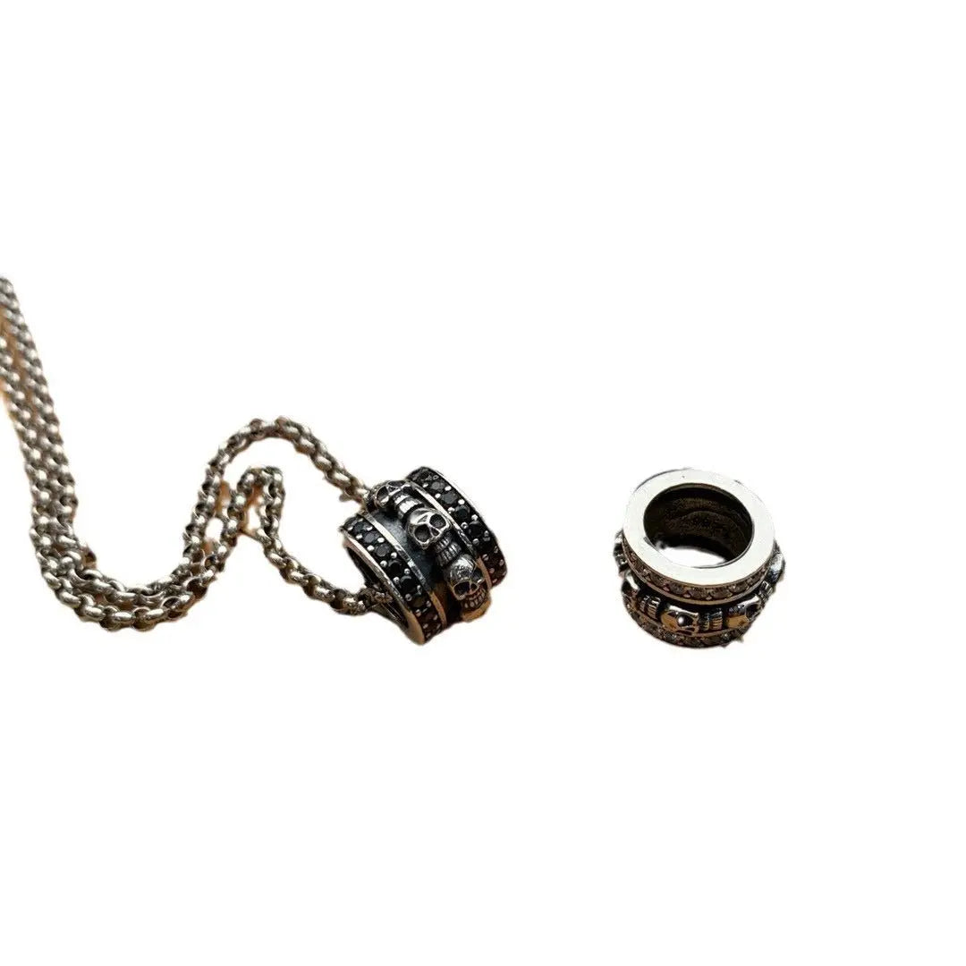 hip-hop punk skull couple dark series ring - Blade & Thread