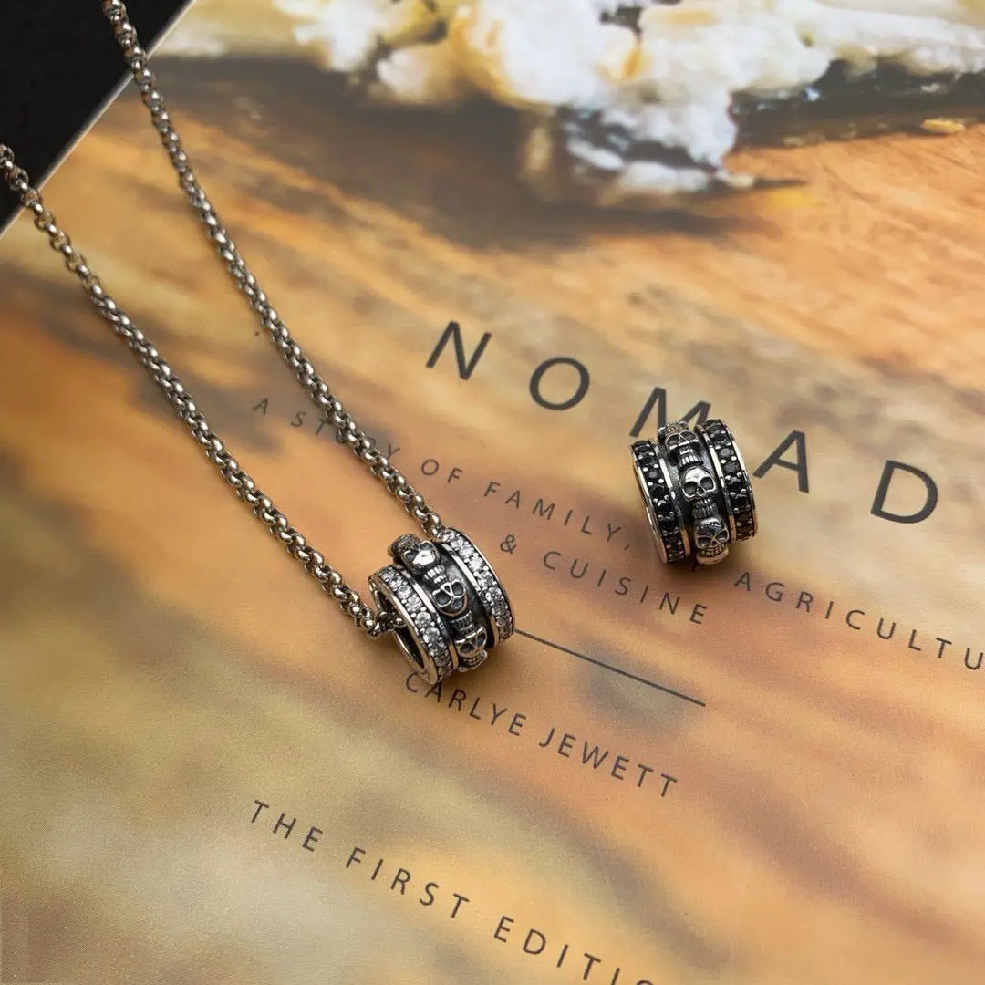 hip-hop punk skull couple dark series ring - Blade & Thread