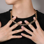 Hip Hop Rhinestone 5mm Bicycle Chain Necklace nowadaysfashion