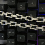 Hip Hop Rhinestone 5mm Bicycle Chain Necklace nowadaysfashion