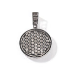 Hip-hop round disc zircon-encrusted praying hands pendant nowadaysfashion