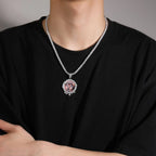 Hip hop round water drop diy photo pendant nowadaysfashion